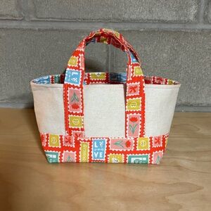 Handmade Colorful Canvas Mini Tote Bag